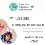PEB40 Conférence "Accompagner les émotions de l'enfant"